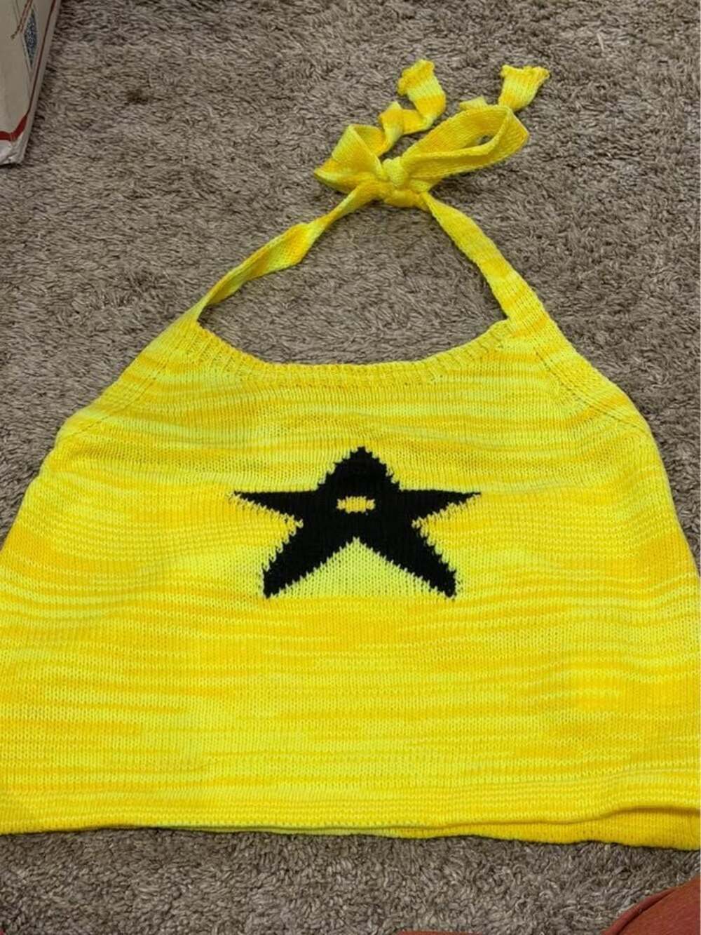 Knit halter top